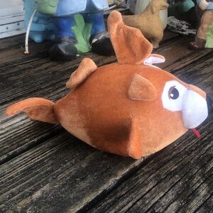 Toy Factory SeaWorld Dog Fish 11" Plush Stuffed Animal Brown Vintage Very Rare